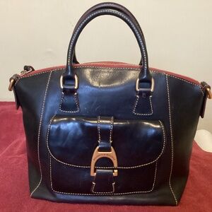 Dooney and Bourke Florentine Naomi Satchel, Navy
